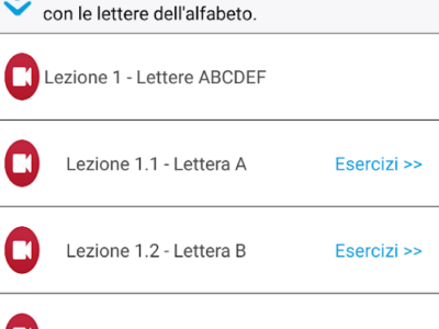 App Android per imparare la lingua Italiana